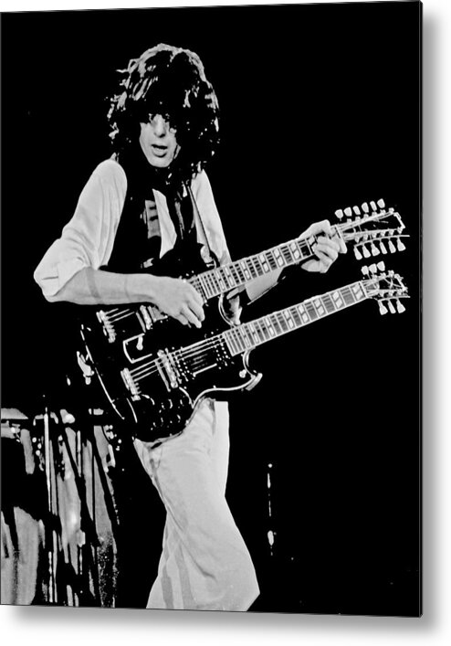 Led Zeppelin Metal Print featuring the photograph Jimmy Page At The A.r.m.s by Larry Hulst