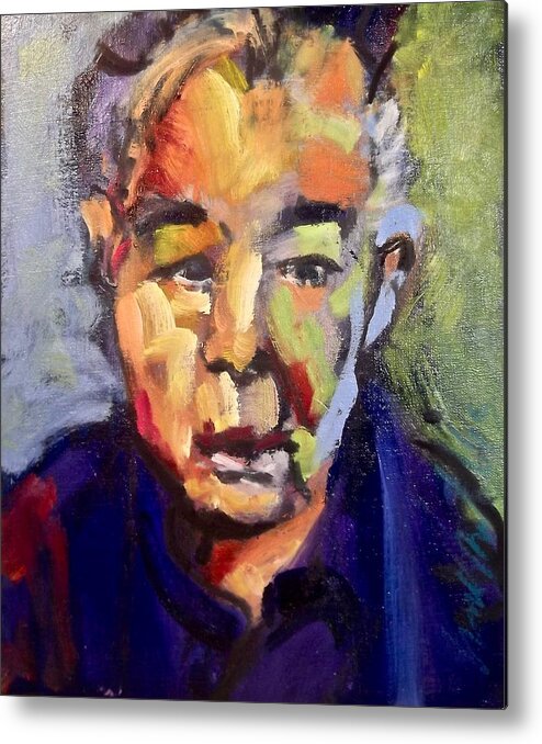 Painting Metal Print featuring the painting John Prine by Les Leffingwell