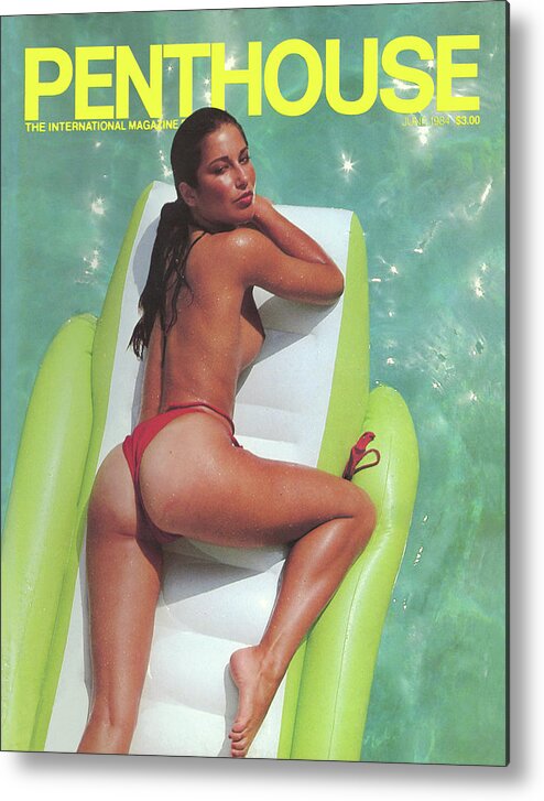 Model Metal Print featuring the photograph June 1984 Penthouse Cover Featuring Teddie Treacher by Penthouse
