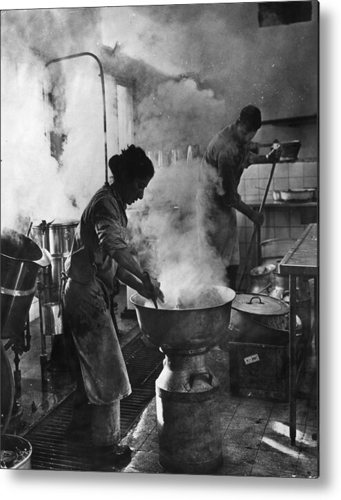 Cooking Utensil Metal Print featuring the photograph Kibbutz Kitchen by Keystone Features