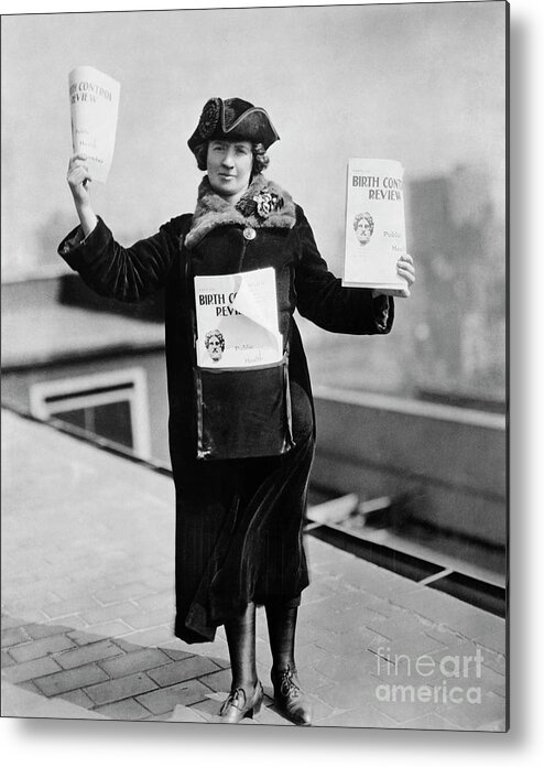 People Metal Print featuring the photograph Kitty Marion Selling Birth Control by Bettmann