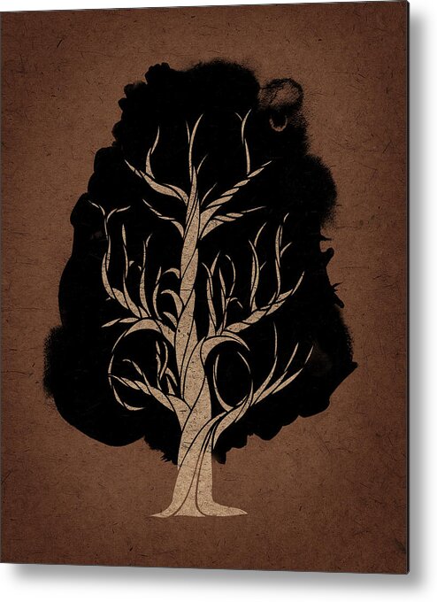 Let The Tree Grow Metal Print featuring the painting Let The Tree Grow by Robert Farkas