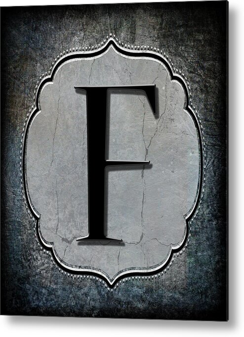 F
Typography & Symbols Metal Print featuring the mixed media Letter F by Lightboxjournal