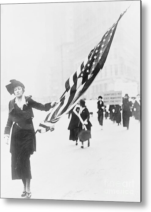Illustrator Metal Print featuring the photograph Neysa Mcmein Leading Parade by Bettmann