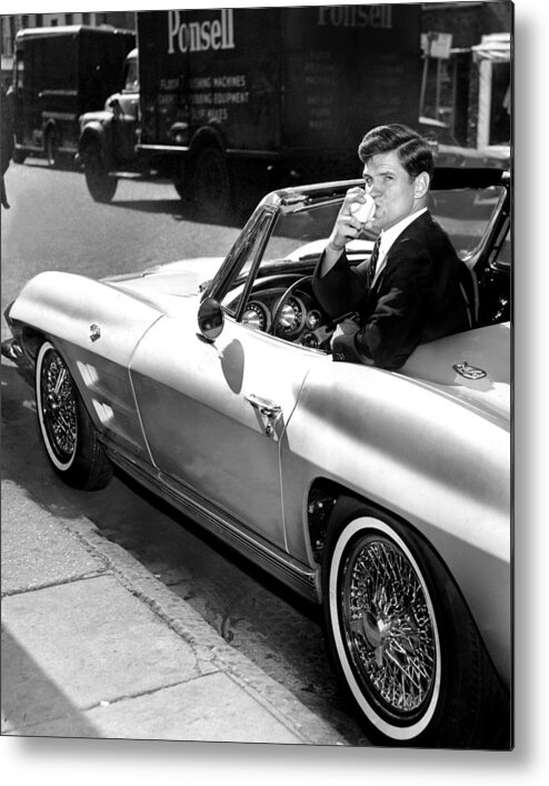 American League Baseball Metal Print featuring the photograph On Greenwich Ave., New York Yankees by New York Daily News Archive