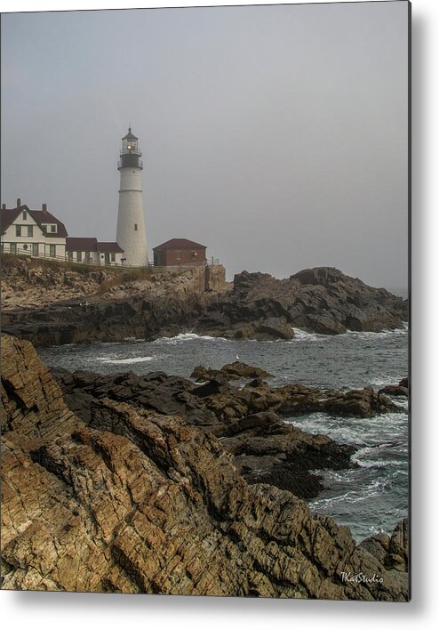 Portland Metal Print featuring the photograph Portland Head Light by Tim Kathka