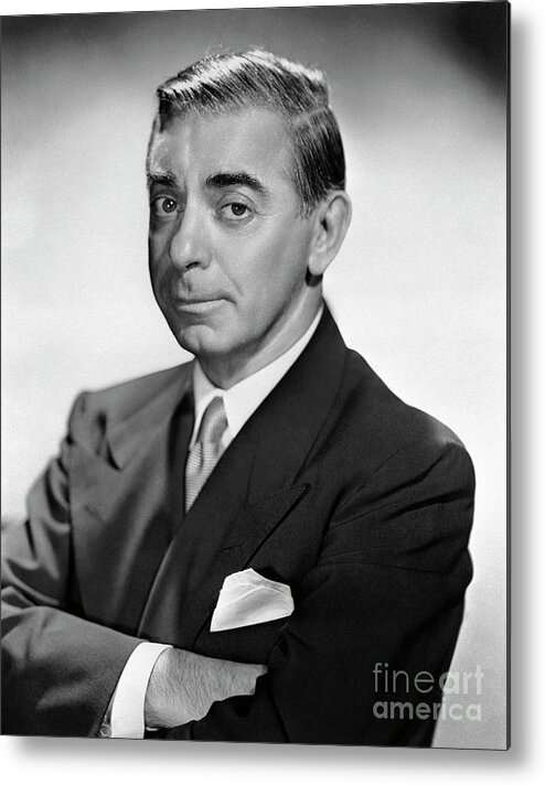 People Metal Print featuring the photograph Portrait Of Eddie Cantor by Bettmann