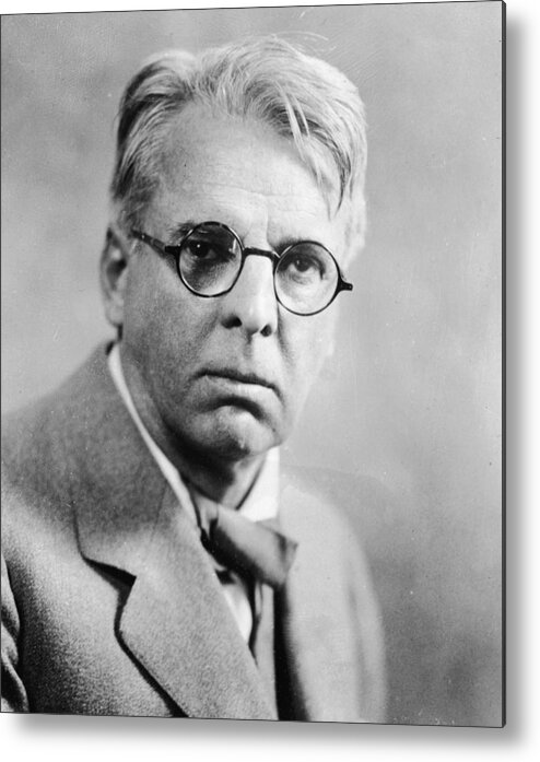 Jacket Metal Print featuring the photograph Portrait Of William Butler Yeats by Hulton Archive