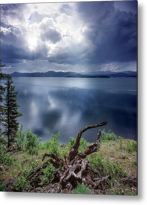 Idaho Scenics Metal Print featuring the photograph Priest Lake Light by Leland D Howard