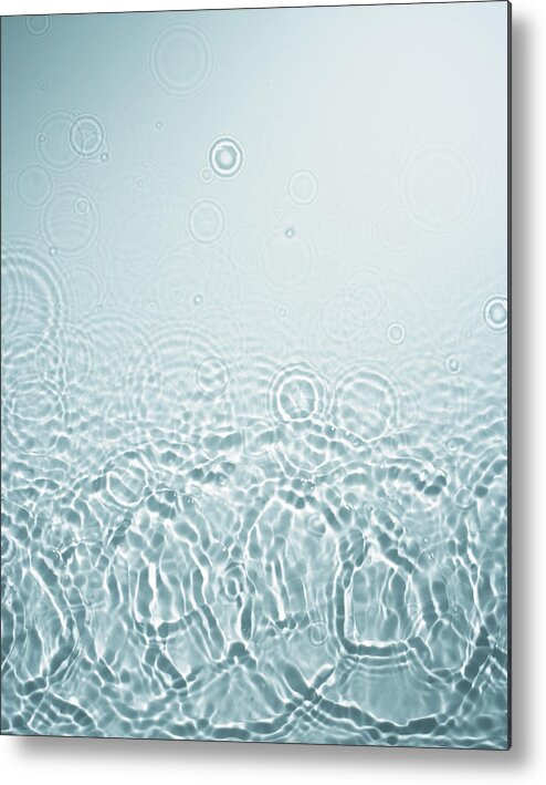 Purity Metal Print featuring the photograph Ripples On Water Surface, Close-up by Paul Taylor