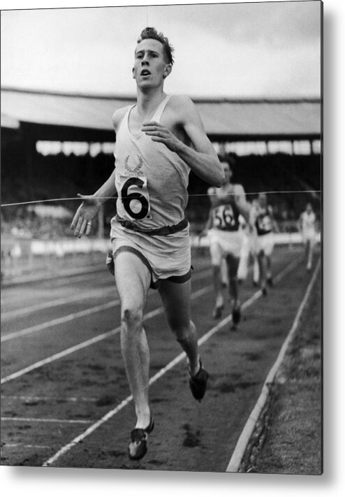 1950-1959 Metal Print featuring the photograph Roger Bannister At White City, In 1952 by Keystone-france