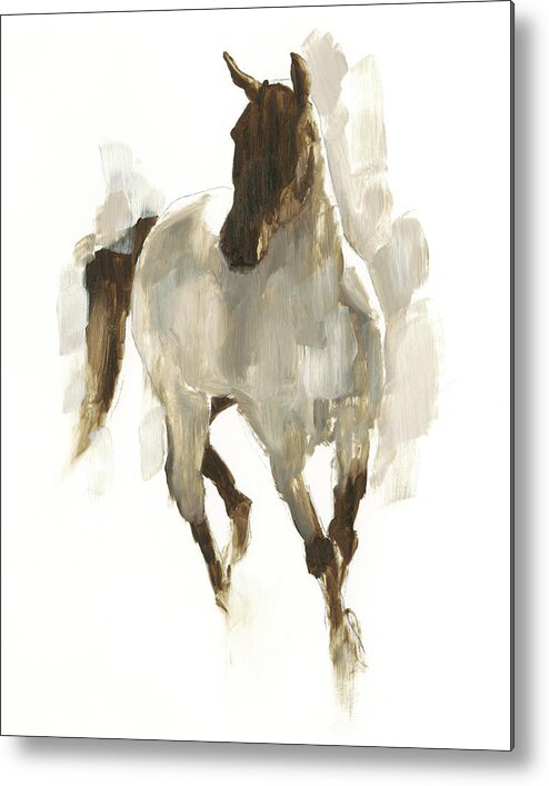 Animals & Nature Metal Print featuring the painting Rustic Horse I by Ethan Harper