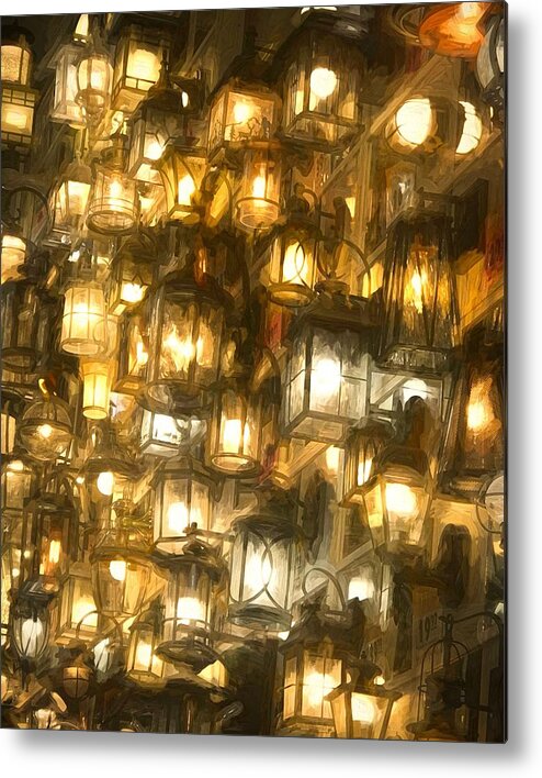 Lights Metal Print featuring the photograph Shopping for Lighting by Jack Wilson