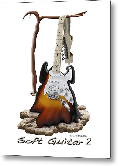 Rock And Roll Metal Print featuring the photograph Soft Guitar 2 by Mike McGlothlen