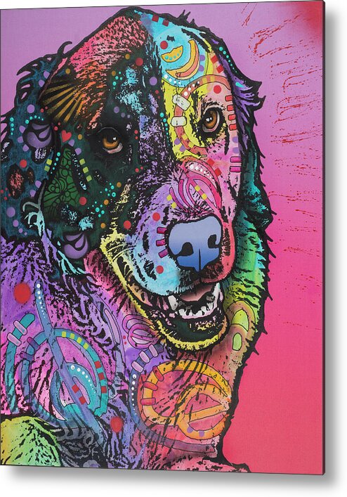 Splatter Metal Print featuring the mixed media Splatter by Dean Russo