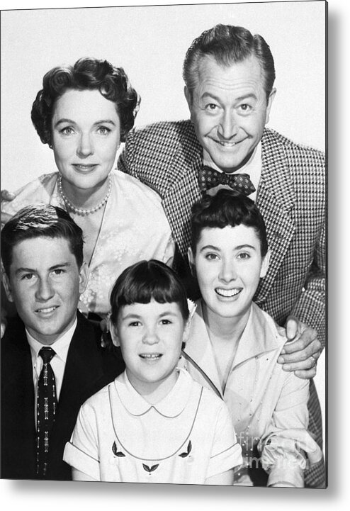 Child Metal Print featuring the photograph The Cast Of Father Knows Best by Bettmann