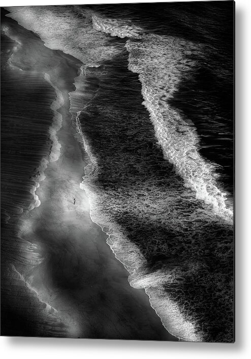 Sea Metal Print featuring the photograph The Fisherman by Olavo Azevedo