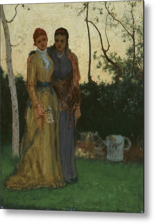 19th Century Art Metal Print featuring the painting The Sisters by George Inness