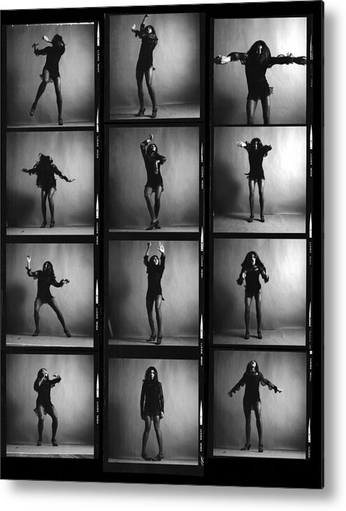 Singer Metal Print featuring the photograph Tina Turner Contact Sheet by Jack Robinson