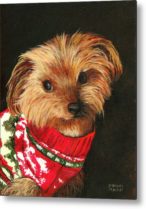 Animal Metal Print featuring the painting Toby by Darice Machel McGuire