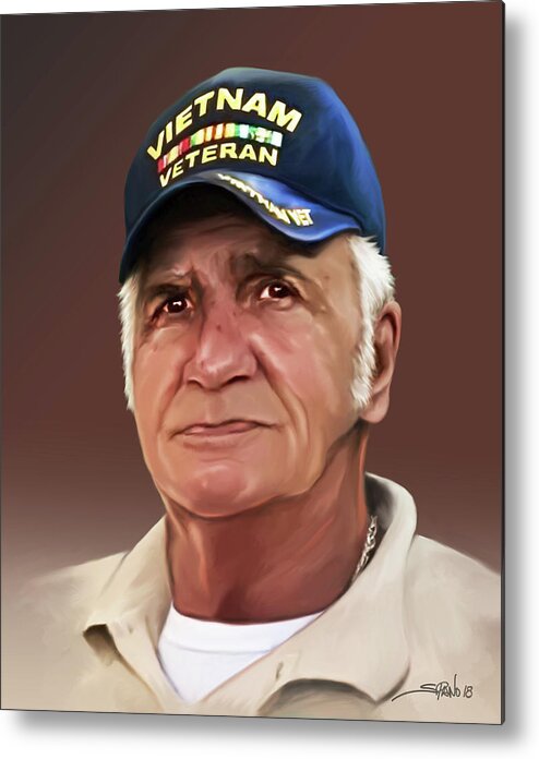  Metal Print featuring the painting Uncle Poppy by Spano by Michael Spano