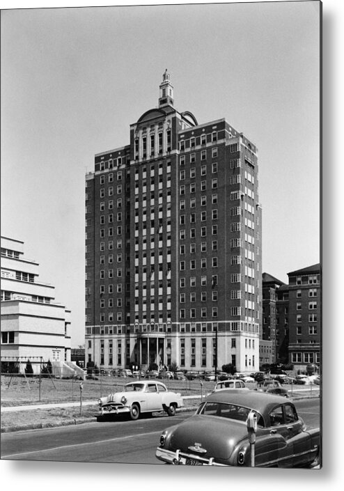 1950-1959 Metal Print featuring the photograph University Hospital by Archive Photos