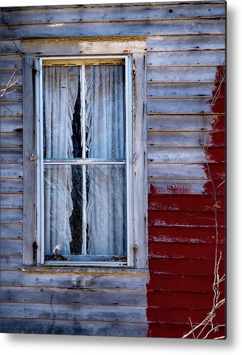 Rustic Metal Print featuring the photograph Window in Marlboro by Tom Romeo