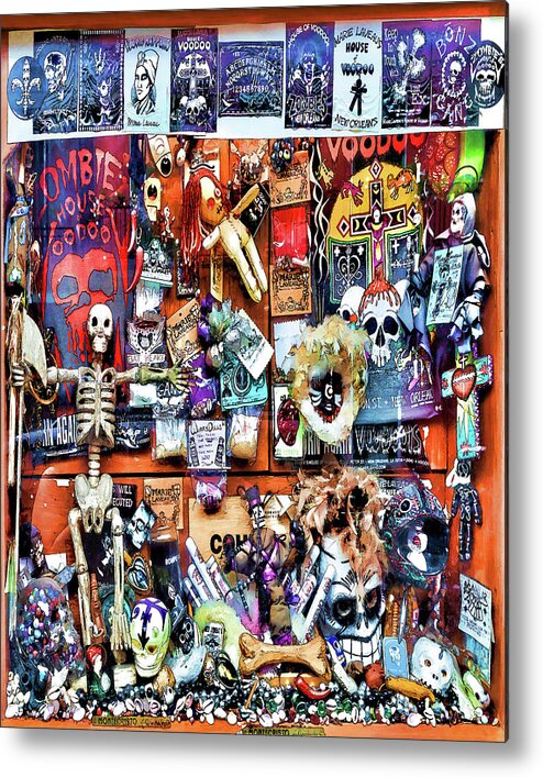 Voodoo Metal Print featuring the photograph Zombie's House of Voodoo by Susan Rissi Tregoning