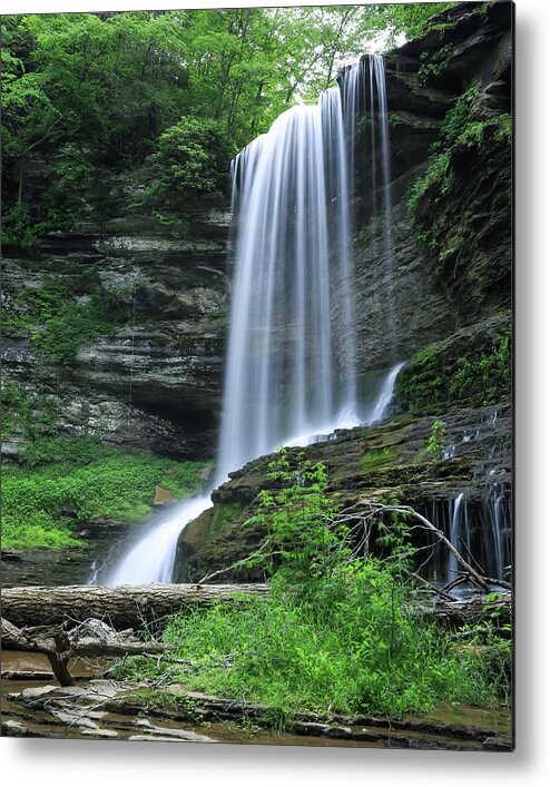 Landscape Metal Print featuring the photograph Abrams Falls #2 by Chris Berrier