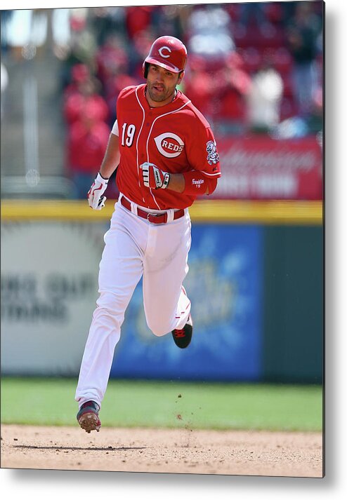 Great American Ball Park Metal Print featuring the photograph Joey Votto by Andy Lyons