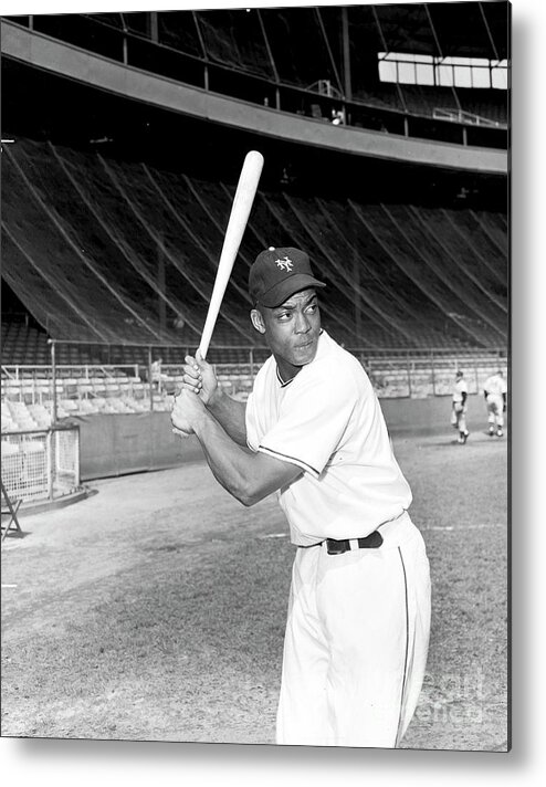 People Metal Print featuring the photograph Monte Irvin by Kidwiler Collection