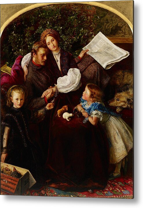 John Metal Print featuring the painting Peace Concluded #2 by John Everett Millais