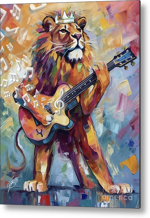 The Player Metal Print featuring the digital art The Player #1 by Jennifer Page