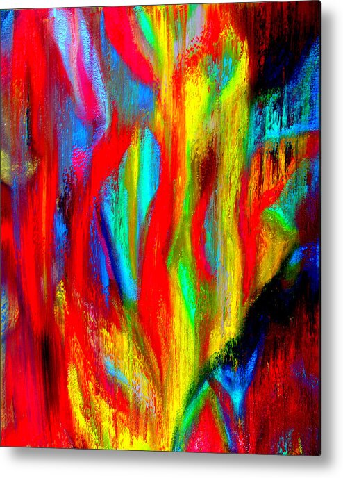 Acrylic Metal Print featuring the painting Inspire Experiment #2 by Stan Hamilton