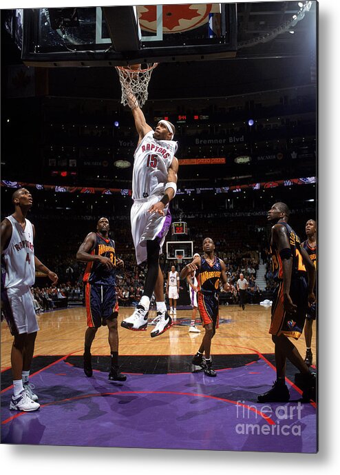 Nba Pro Basketball Metal Print featuring the photograph Vince Carter by Ron Turenne