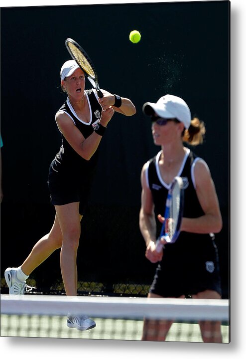 Abigail Spears Metal Print featuring the photograph Sony Ericsson Open - Day 5 #22 by Clive Brunskill