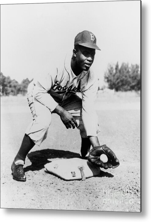 People Metal Print featuring the photograph Jackie Robinson by National Baseball Hall Of Fame Library