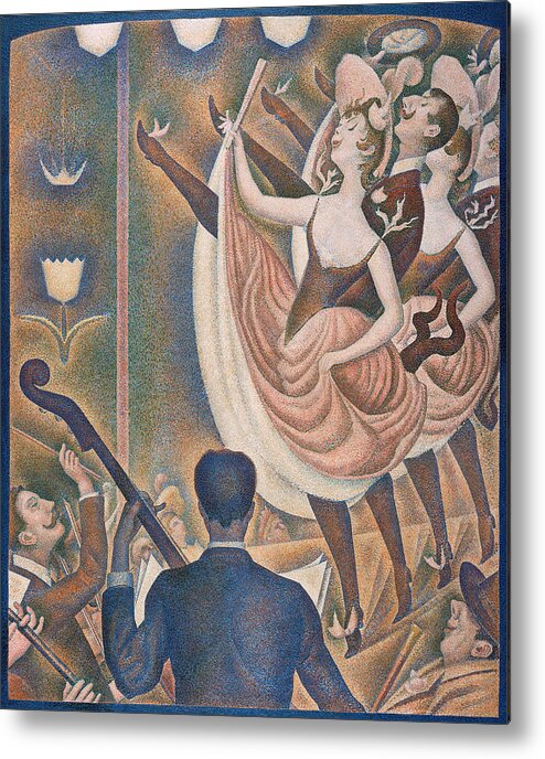 Georges Seurat Metal Print featuring the painting The Can-Can #3 by Georges Seurat