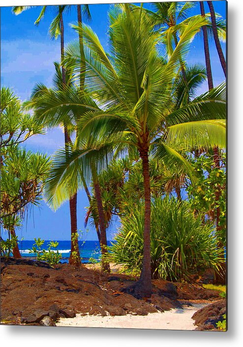Landscape.hawaii Metal Print featuring the photograph Island #4 by Athala Bruckner
