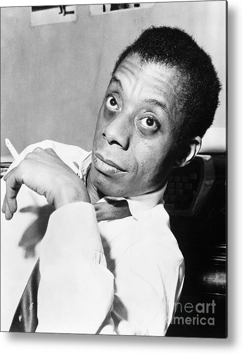 20th Century Metal Print featuring the photograph James Baldwin #4 by Granger