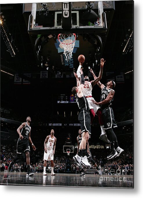 Lebron James Metal Print featuring the photograph Lebron James #91 by Nathaniel S. Butler