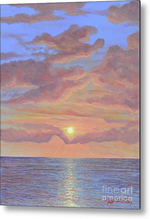 Painting Metal Print featuring the painting A New Day by Aicy Karbstein