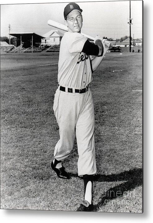American League Baseball Metal Print featuring the photograph Al Kaline by National Baseball Hall Of Fame Library