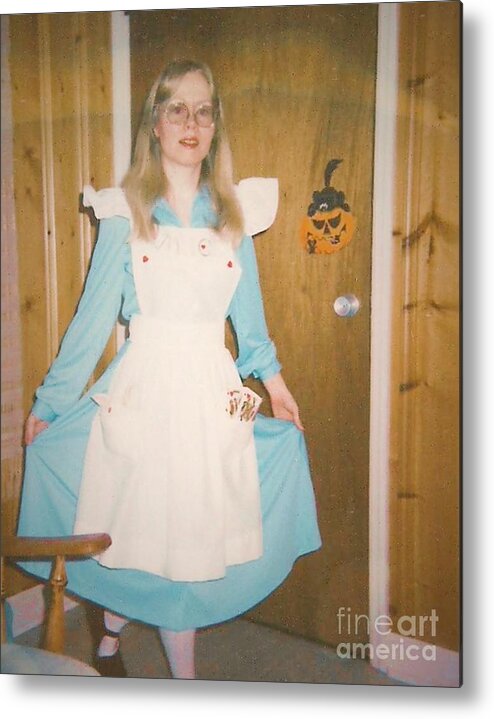 Costume Metal Print featuring the photograph Alice In Wonderland Costume by Denise F Fulmer