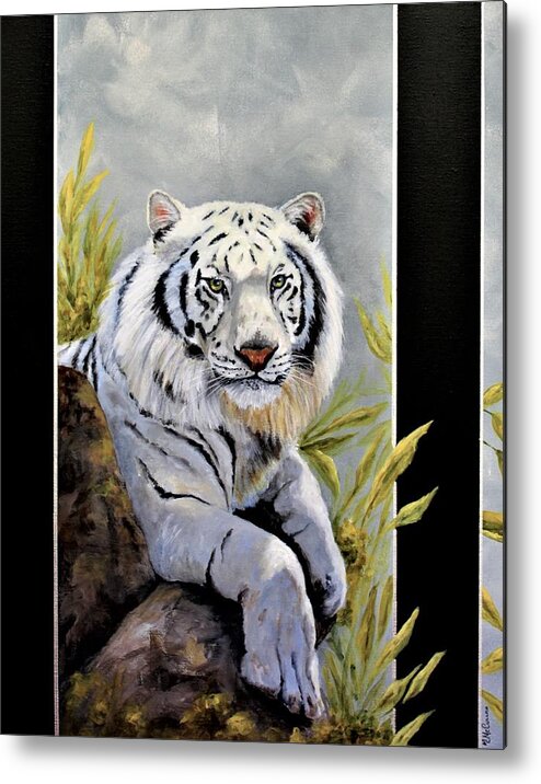 Wildlife Metal Print featuring the painting At Rest by Mary McCullah