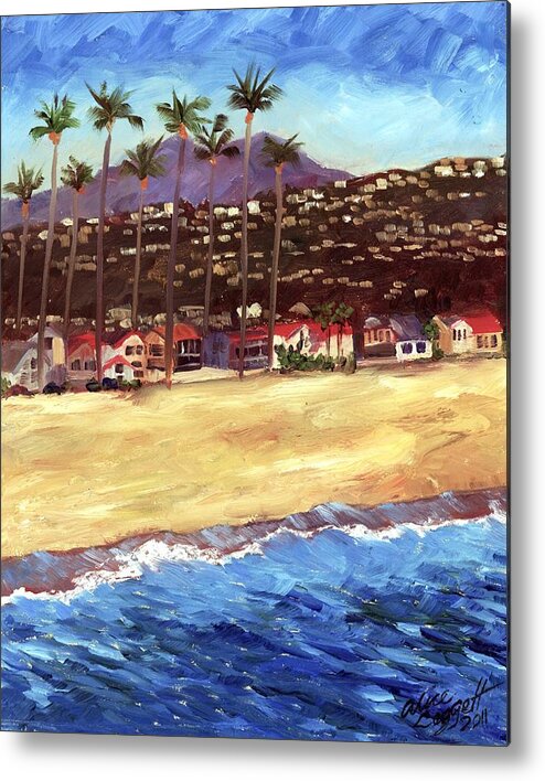 Seascape Metal Print featuring the painting Balboa Peninsula by Alice Leggett