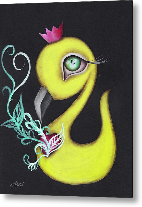 Duck Metal Print featuring the painting Bardan by Abril Andrade