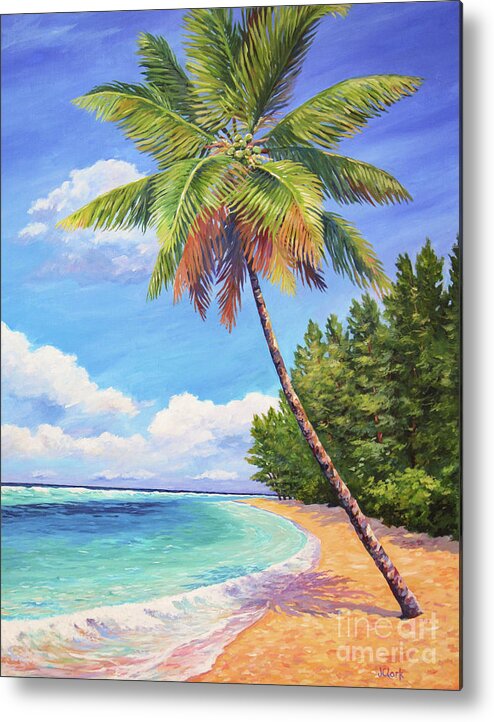 Cayman Metal Print featuring the painting Beautiful Day by John Clark
