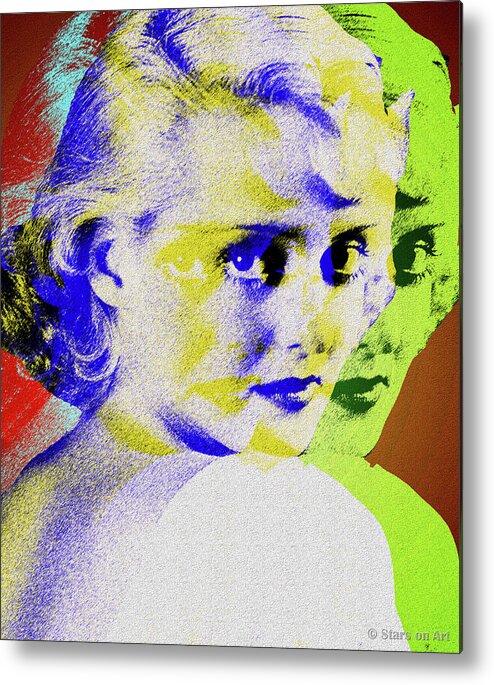 Betty Metal Print featuring the digital art Bette Davis by Movie World Posters
