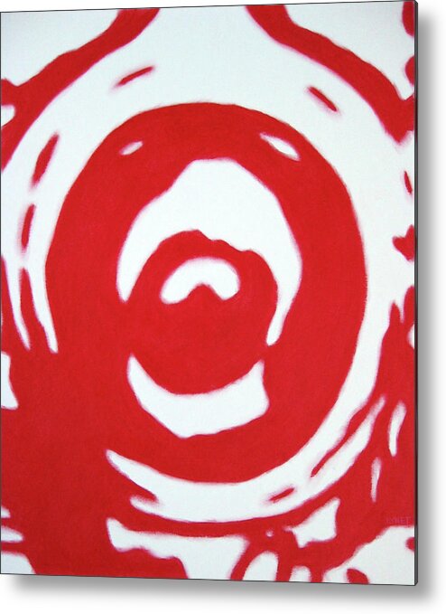 Abstract Metal Print featuring the painting Blood and Tears by Lynet McDonald